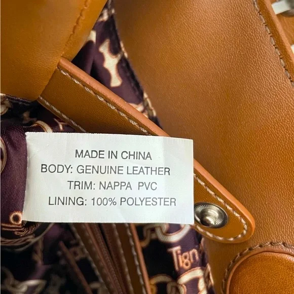 Tignanello Tote Purse with silver buckle detail - Picture 12 of 15